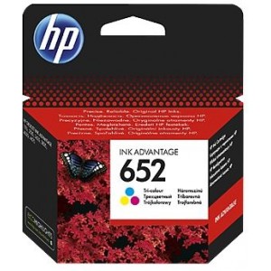 HP 652 Tri-color Original Ink Advantage Cartridge (F6V24AE)   